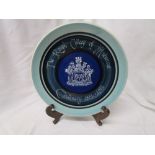 Rumney pottery 'Royal College of Midwives' centenary plate