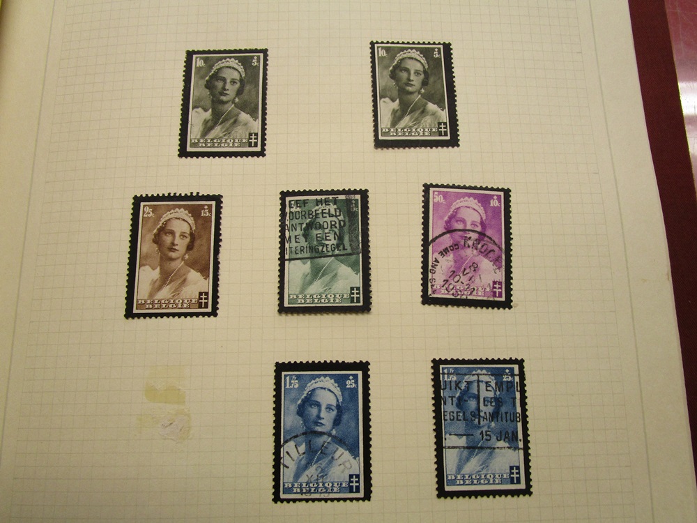 Stamps - Belgium collection in Schaubek albums - QV to 1976 - Mint & Used, high CAT value - Image 19 of 30