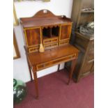 Pretty mahogany inlaid ladies desk