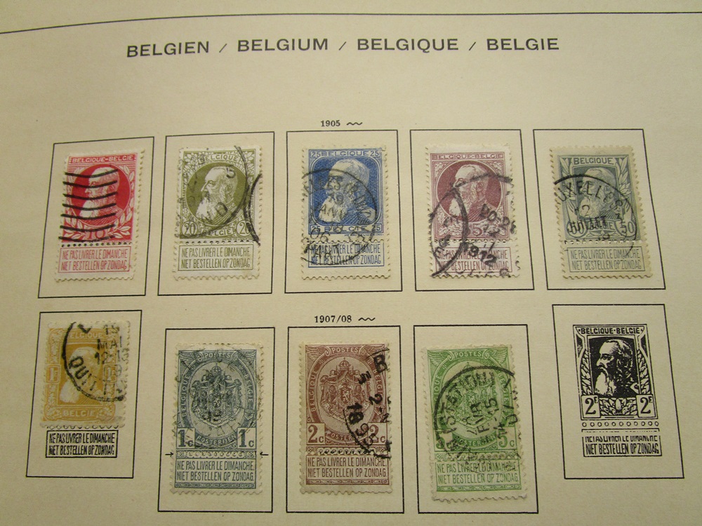 Stamps - Belgium collection in Schaubek albums - QV to 1976 - Mint & Used, high CAT value - Image 12 of 30