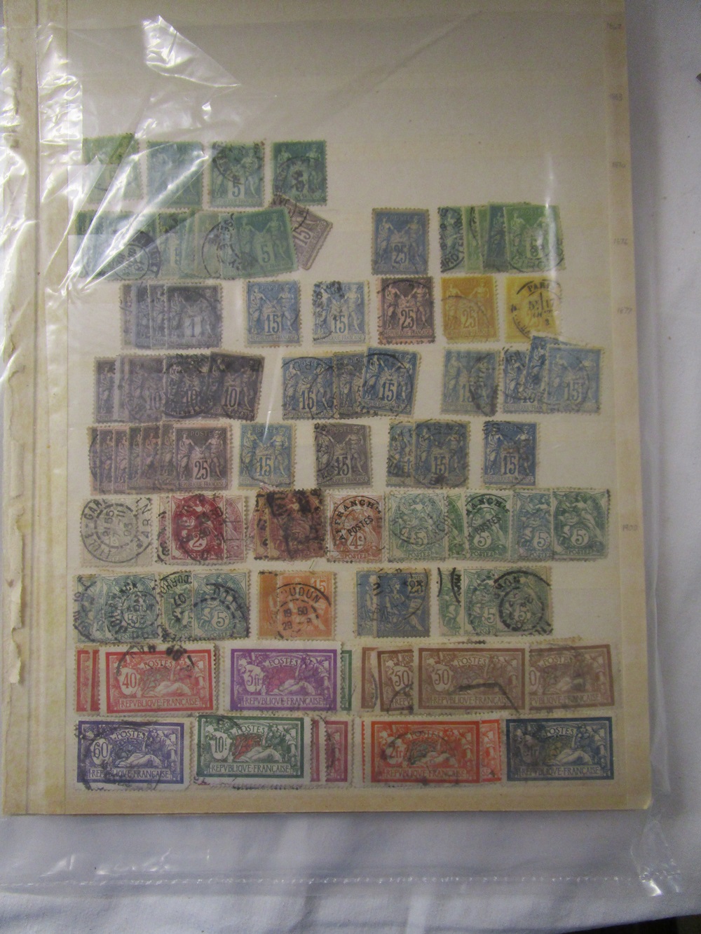 Stamps - French and French colonies 1853 onwards - Large 'old time' collection in albums, stock - Image 8 of 14