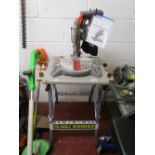 Compound mitre saw on stand