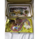 Box of costume jewellery