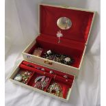 Musical jewellery box and contents