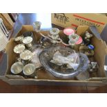 Box of silver plate etc