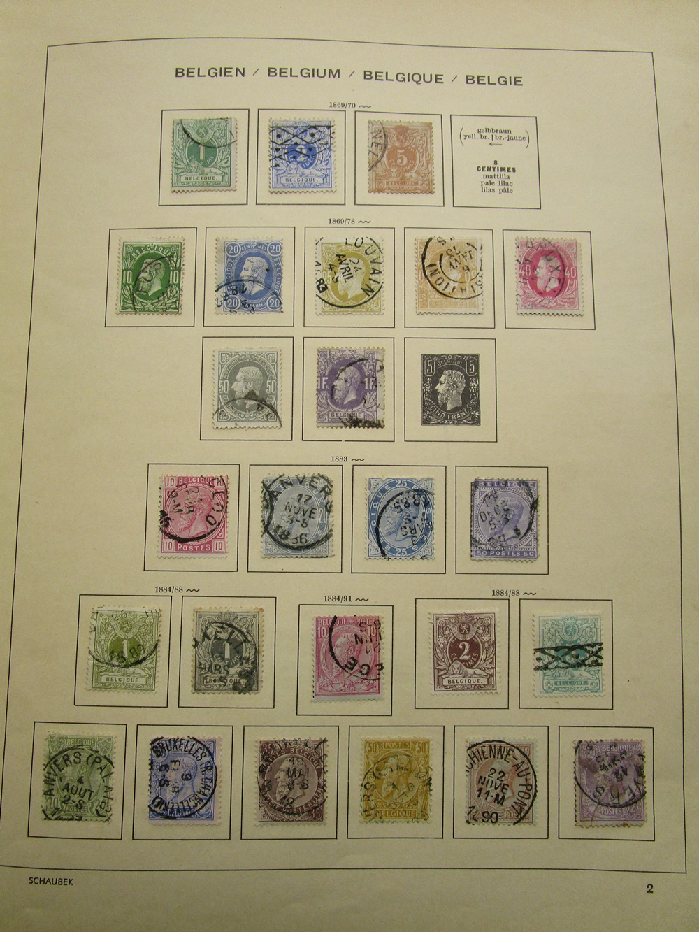 Stamps - Belgium collection in Schaubek albums - QV to 1976 - Mint & Used, high CAT value - Image 10 of 30