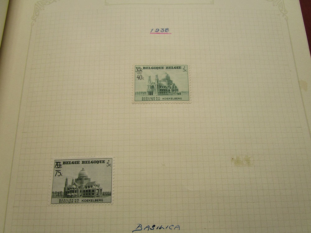 Stamps - Belgium collection in Schaubek albums - QV to 1976 - Mint & Used, high CAT value - Image 23 of 30