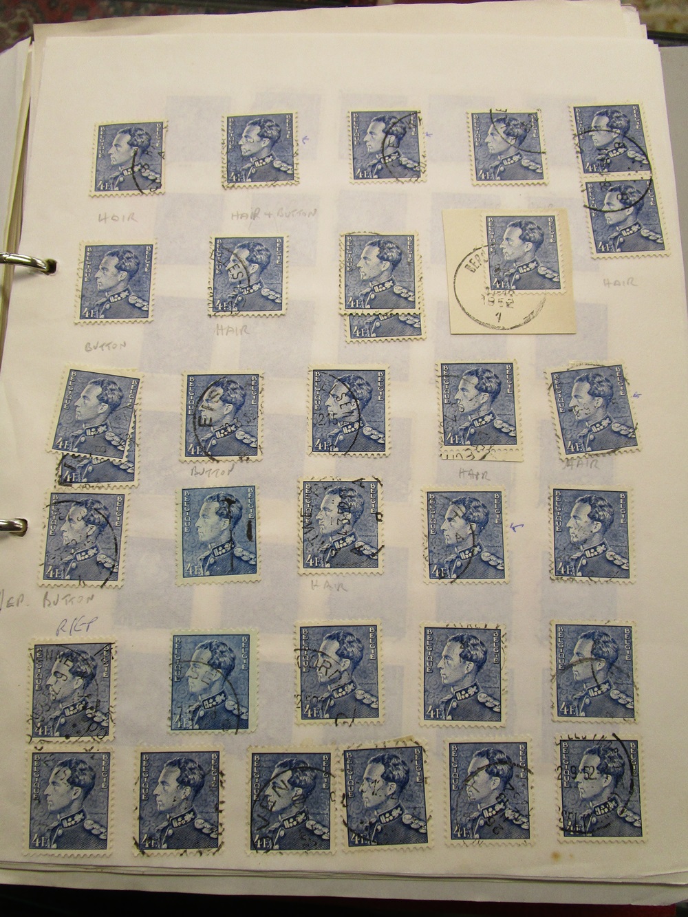 Stamps - Belgium collection in Schaubek albums - QV to 1976 - Mint & Used, high CAT value - Image 26 of 30