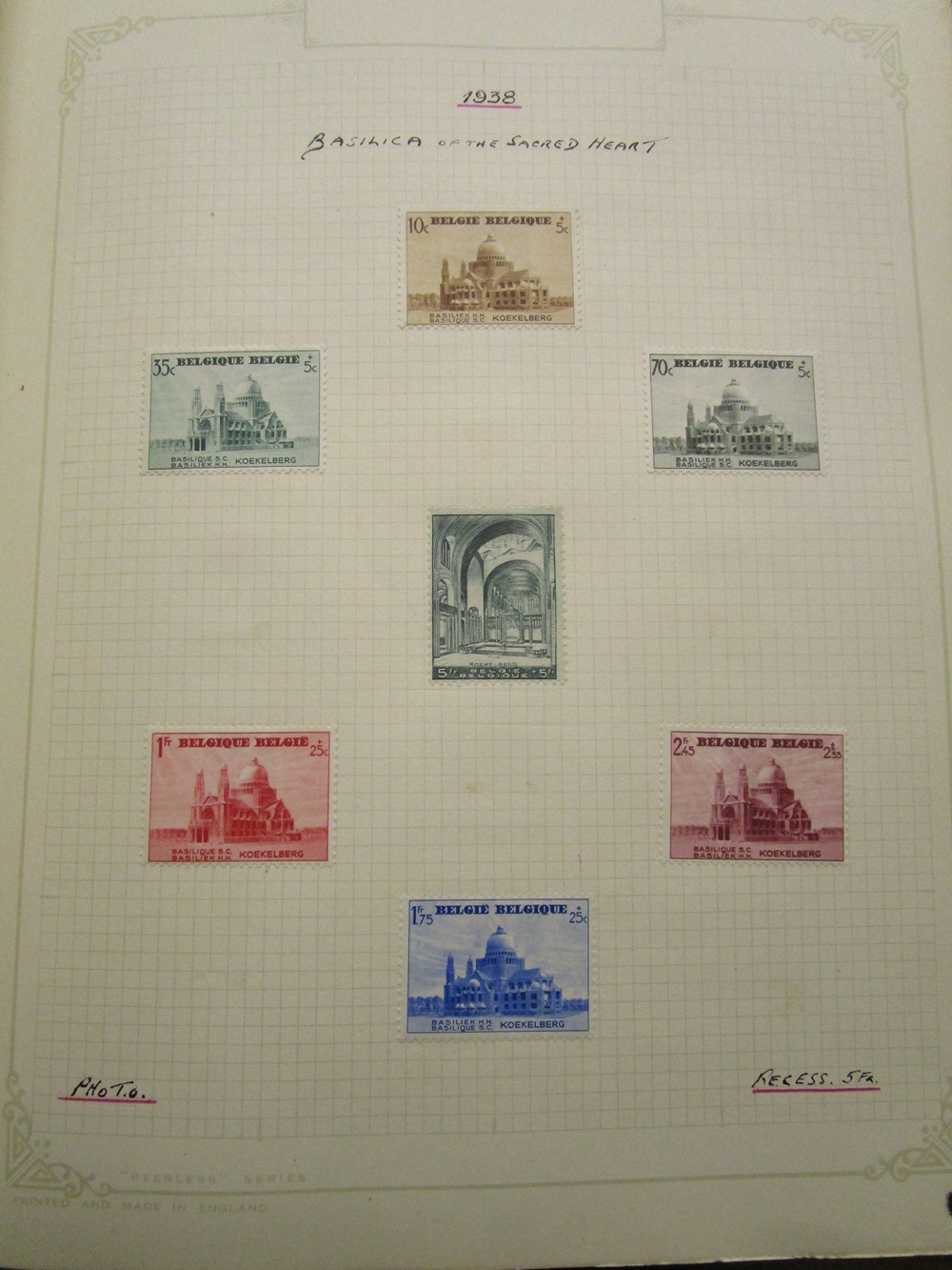 Stamps - Belgium collection in Schaubek albums - QV to 1976 - Mint & Used, high CAT value - Image 22 of 30