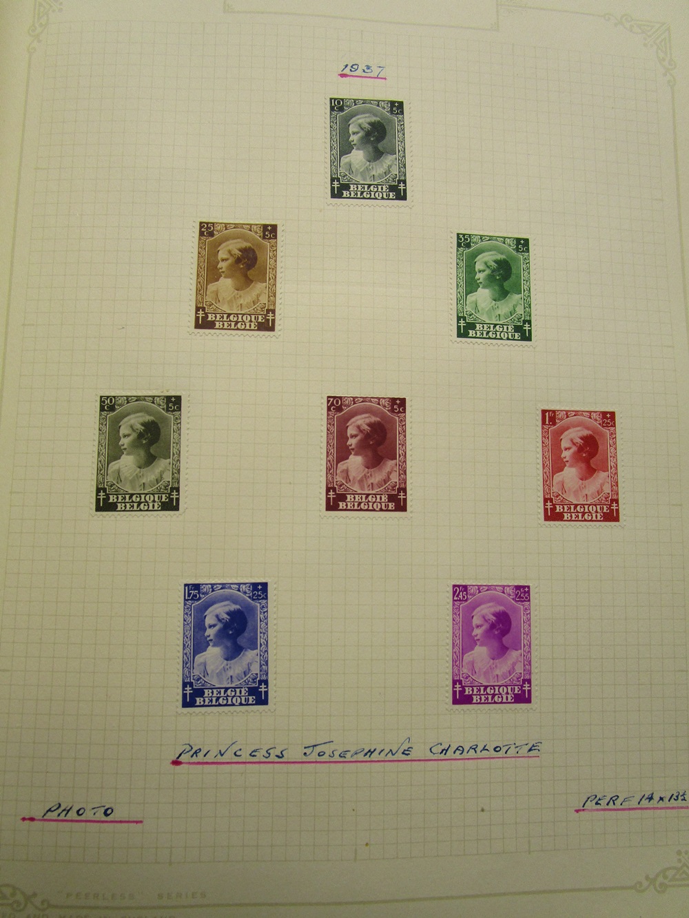 Stamps - Belgium collection in Schaubek albums - QV to 1976 - Mint & Used, high CAT value - Image 20 of 30