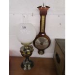 Paraffin lamp and barometer