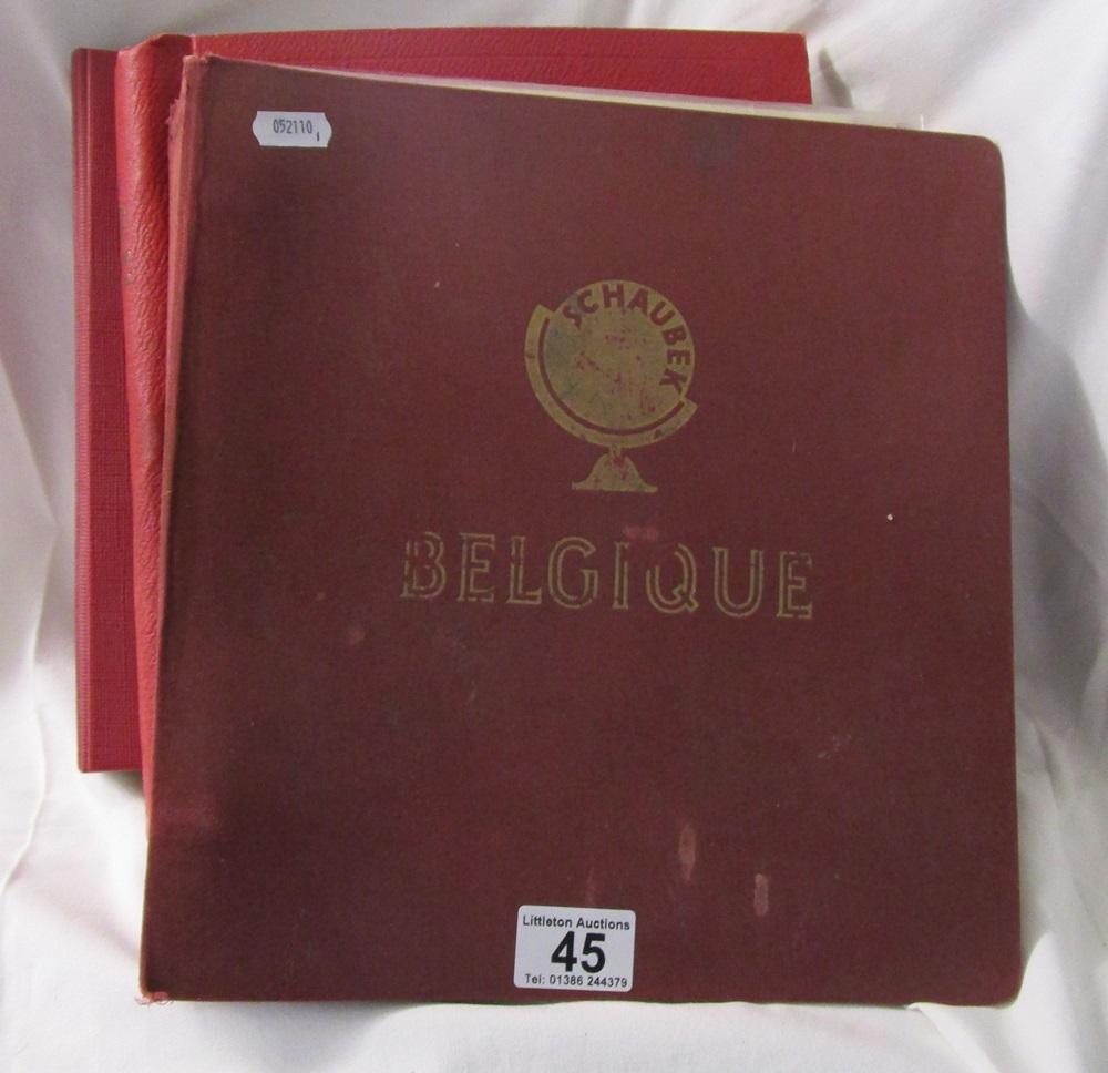 Stamps - Belgium collection in Schaubek albums - QV to 1976 - Mint & Used, high CAT value