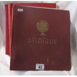 Stamps - Belgium collection in Schaubek albums - QV to 1976 - Mint & Used, high CAT value
