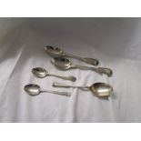 5 silver spoons - Approx 195g
