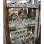 42 KLM Blue Delft houses (Bols decanters) to include 4 rarer examples