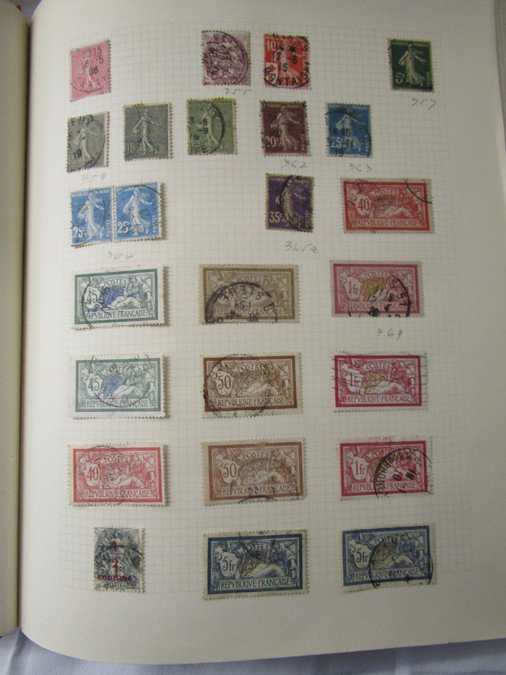 Stamps - French and French colonies 1853 onwards - Large 'old time' collection in albums, stock - Image 6 of 14