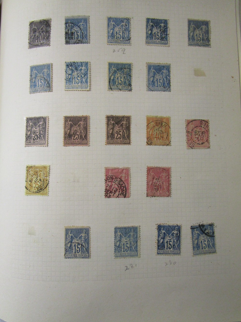 Stamps - French and French colonies 1853 onwards - Large 'old time' collection in albums, stock - Image 5 of 14