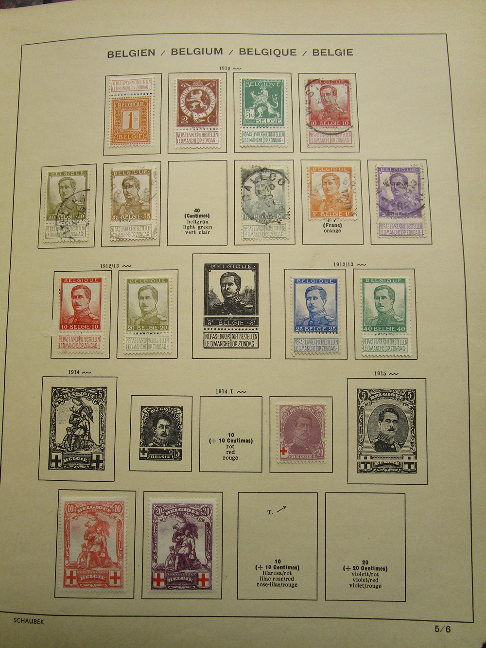 Stamps - Belgium collection in Schaubek albums - QV to 1976 - Mint & Used, high CAT value - Image 16 of 30