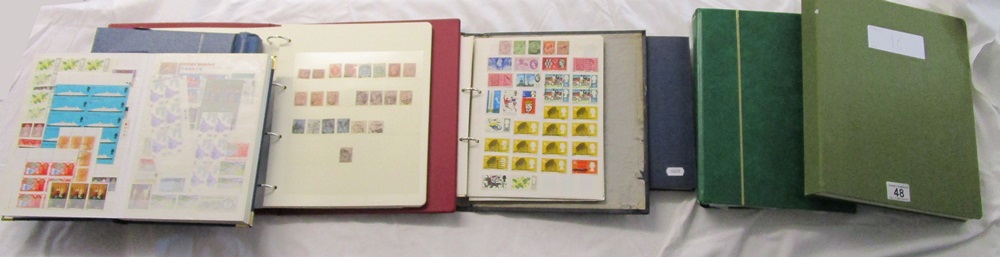 Stamps - Shelf of albums & stockbooks - Mostly GB used, QV onwards