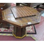 Unusual octagonal games table