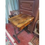 Early 19C rosewood side table