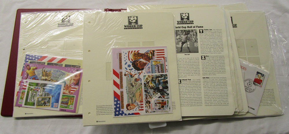 Stamps - Large collection of thematic Football stamps, to include World cup folders & mini sheets