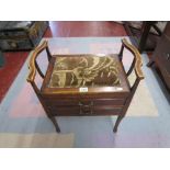 Victorian piano stool with drawers