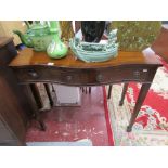 Mahogany serpentine fronted hall table