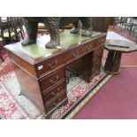 Mahogany pedestal desk