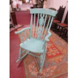 Shabby-chic rocking chair