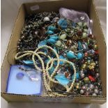 Box of costume jewellery