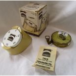 Retro American timer with original box & antique tape measure