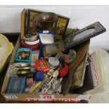 Box of collectables to include ladies items, photo frames etc