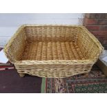 Large wicker dog basket