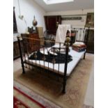 Victorian brass double bed