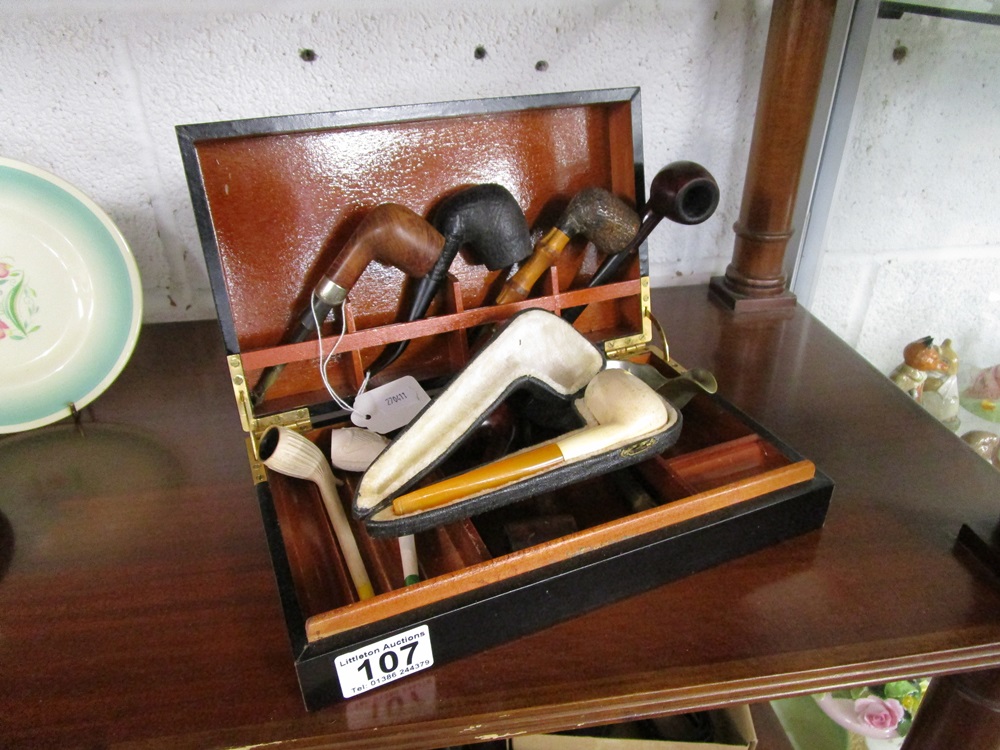 Collection of pipes in box