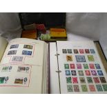 Stamps - 2 albums and tin - QV onwards, GB & World to include China, Mint & Used