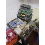 Several tool boxes & contents