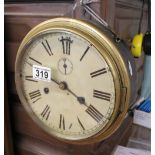 Ships working brass clock