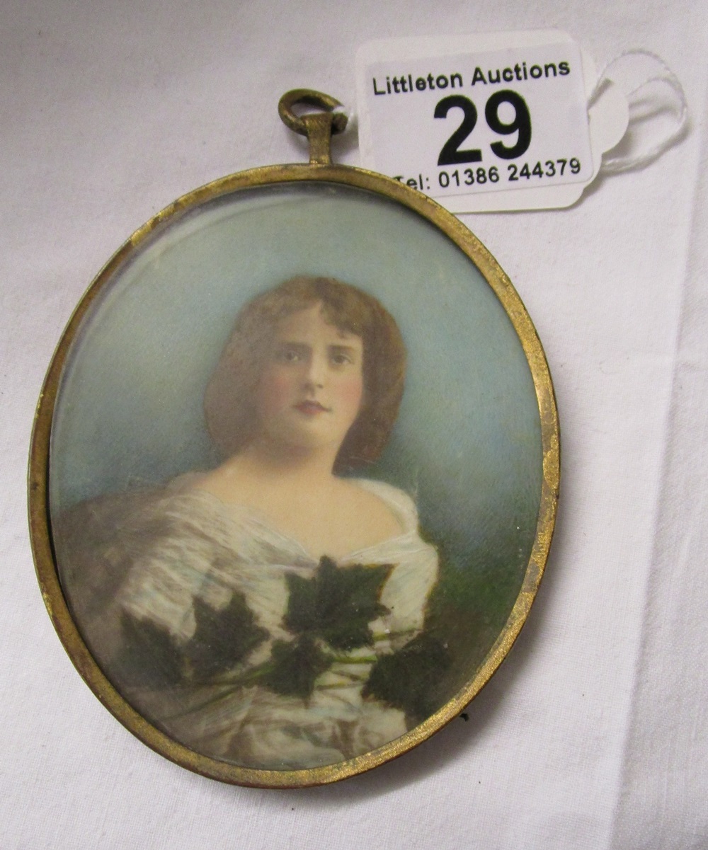 Miniature portrait of girl