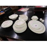 Large 'Woods Ivory Ware' part dinner service