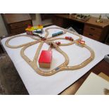 Large wooden train set