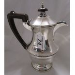 Art Deco silver coffee pot with Bakelite handle - Birmingham 1933 hallmark - Approx gross weight