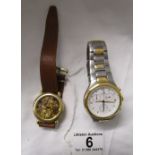 2 gent's wrist watches to include Tissot