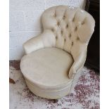 Upholstered tub chair