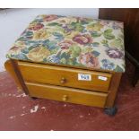 Small stool with drawers