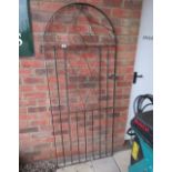 Tall garden metal gate