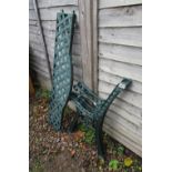 Cast iron bench-ends and back
