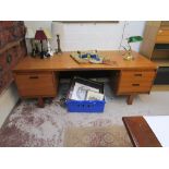 Very large oak desk