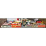 Large collection of Hornby to include engines, carriages, track, architecture etc